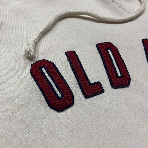 Old Navy Y2K Vintage Pullover Spell Out Logo White Red Hoodie Men's Large - Picture 4 of 8